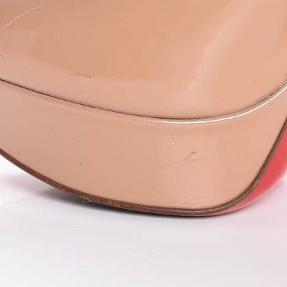 Christian Louboutin Patent Babel Clou 150 Platform Spikes Pumps 41 Nude Red 13 of 21