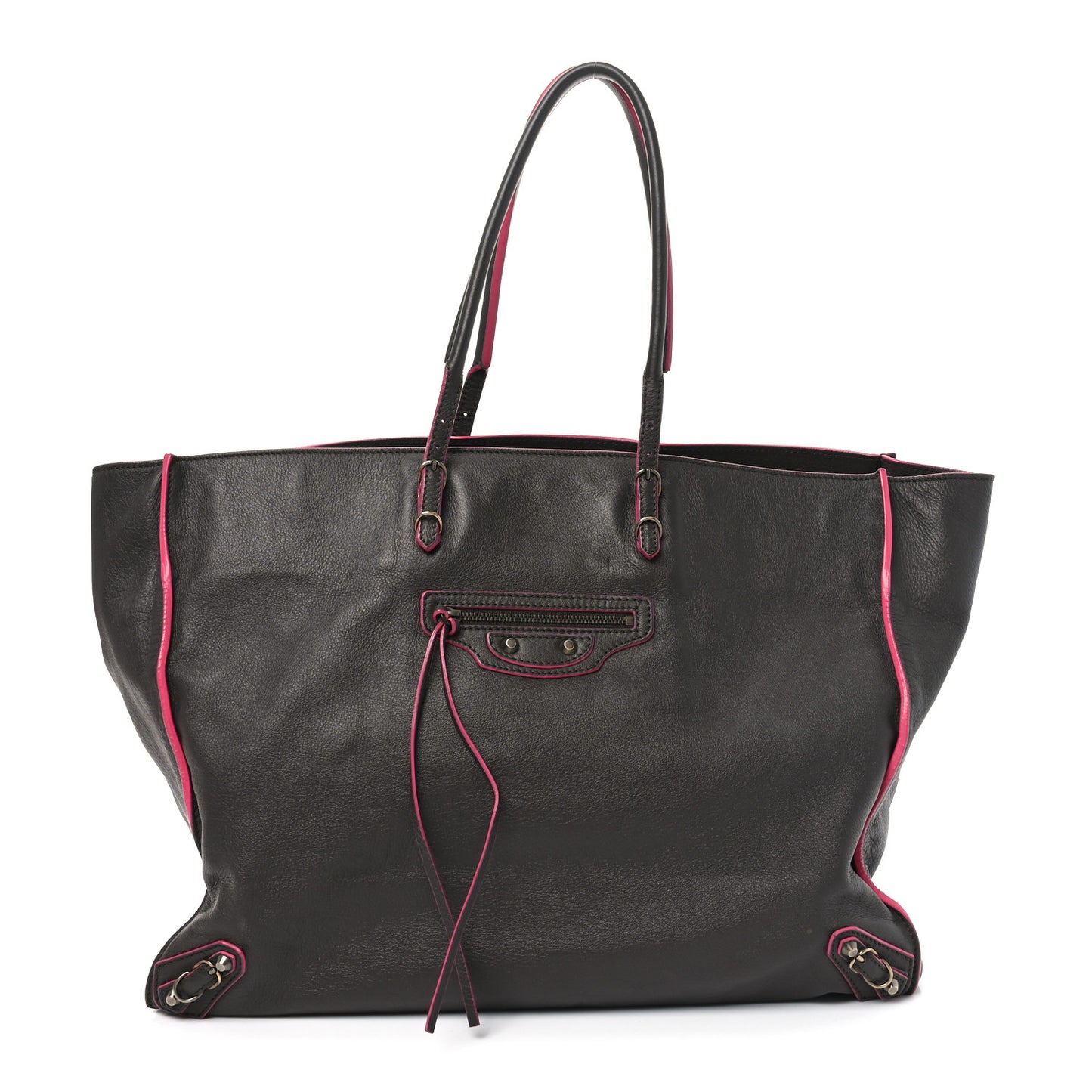 Veau Papier A4 Tote Grey Pink