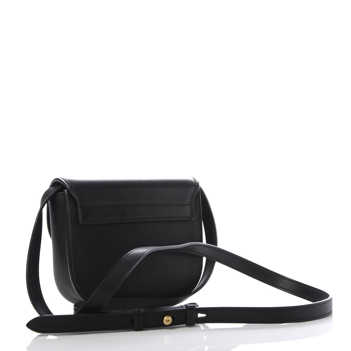 Smooth Calfskin Mini Classic Monogram Kaia Satchel Black