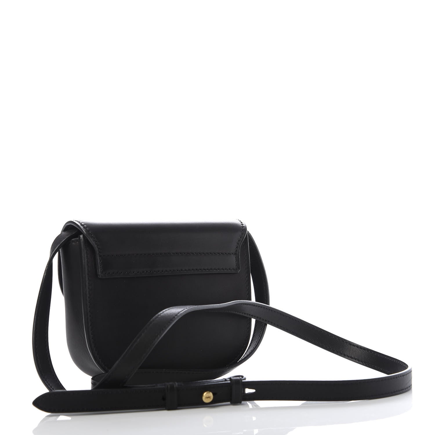 Saint Laurent Smooth Calfskin Mini Classic Monogram Kaia Satchel Black 3 of 9