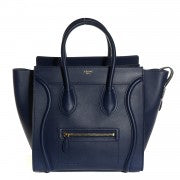 Celine Smooth Calfskin Mini Luggage Ink 1 of 18