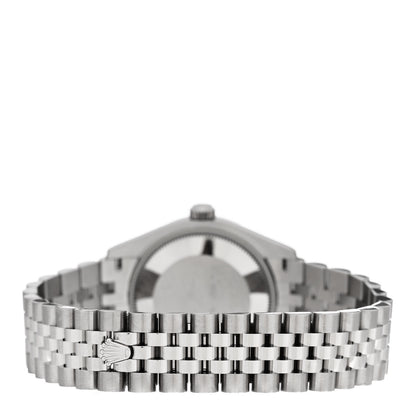 Rolex Stainless Steel 18K White Gold 31mm Oyster Perpetual Datejust Watch Bright Blue Roman 278274 3 of 5