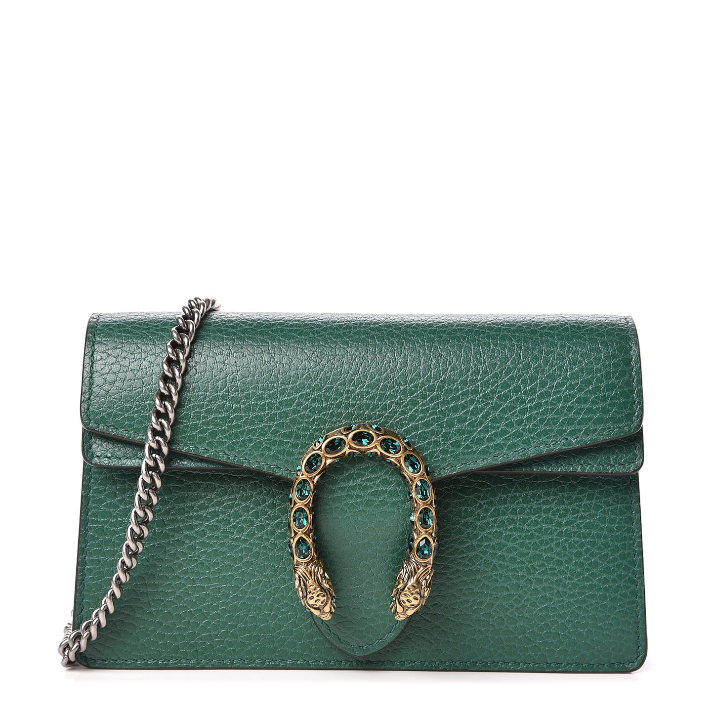 Calfskin Super Mini Dionysus Shoulder Bag Emerald