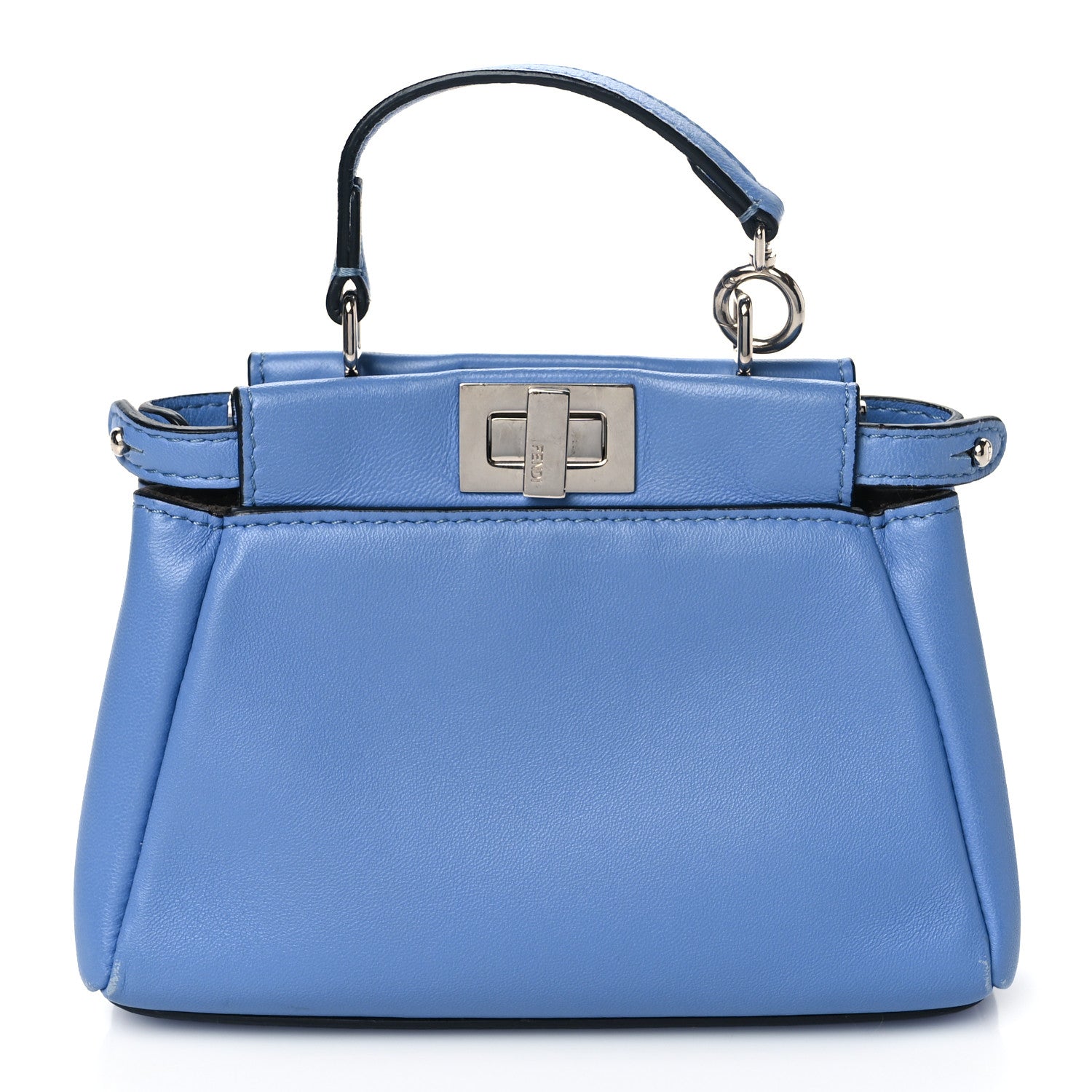 Fendi Shiny Nappa Micro Peekaboo Iconic Satchel Nebula 1 of 7