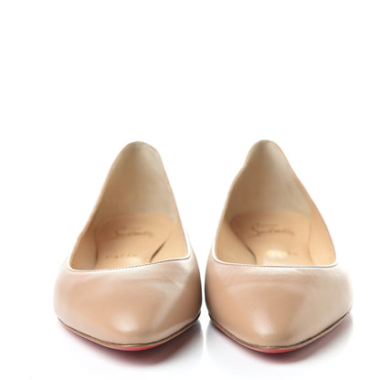 Christian Louboutin Nappa Eloise Flats 38.5 Nude 2 of 8