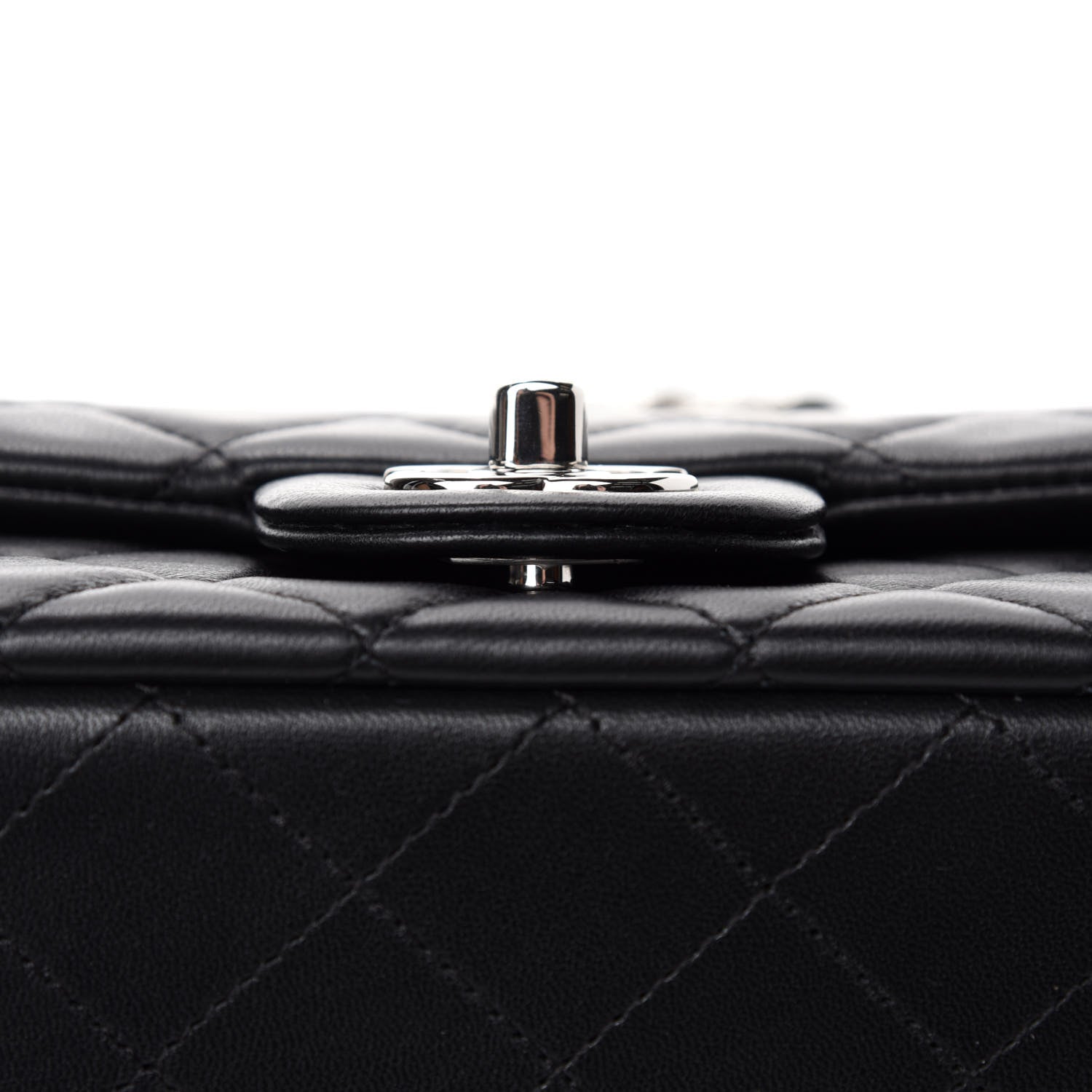 Chanel Lambskin Quilted Mini Rectangular Flap Black 8 of 13
