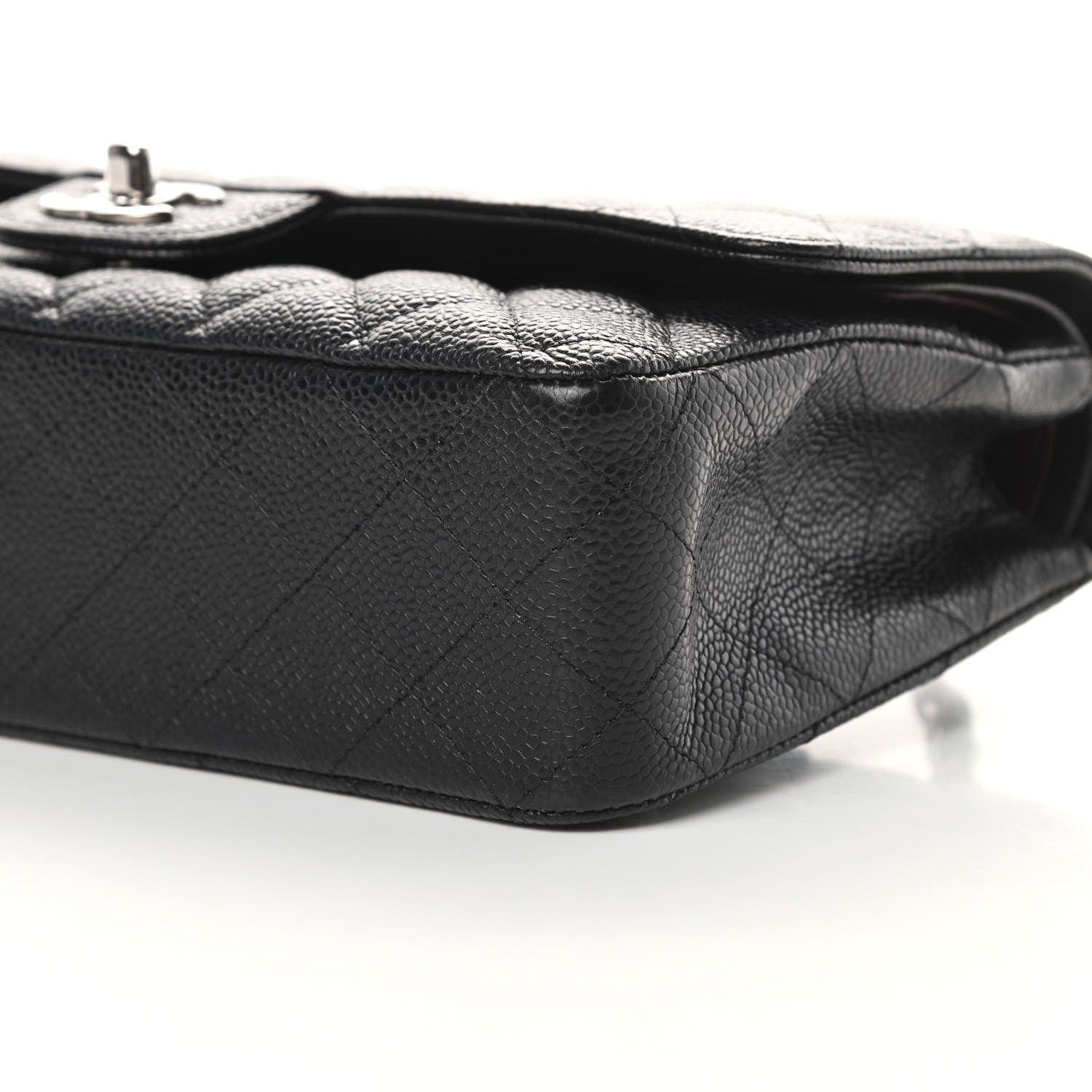 Chanel Caviar Quilted Medium Double Flap Black 11 of 12