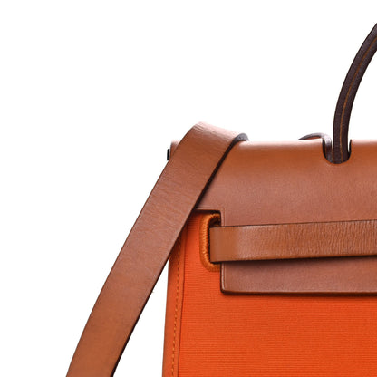 Hermes Toile Vache Hunter Herbag Zip 31 PM Orange 7 of 13
