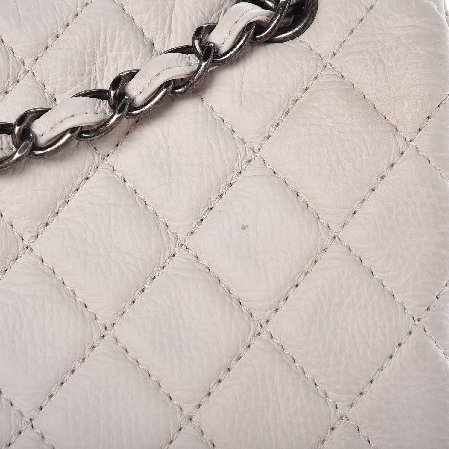Chanel Calfskin Quilted XXL Travel Flap Bag White 12 of 12