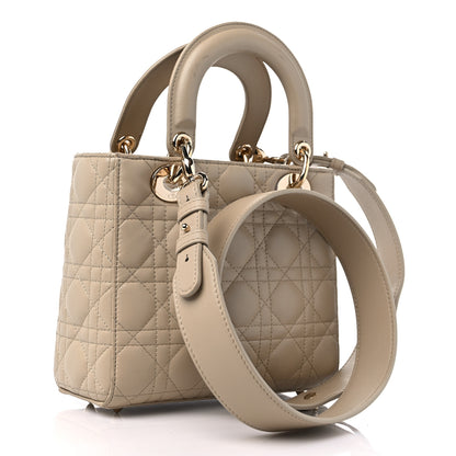 Christian Dior Calfskin Cannage Small My ABCDior Lady Dior Beige 3 of 17