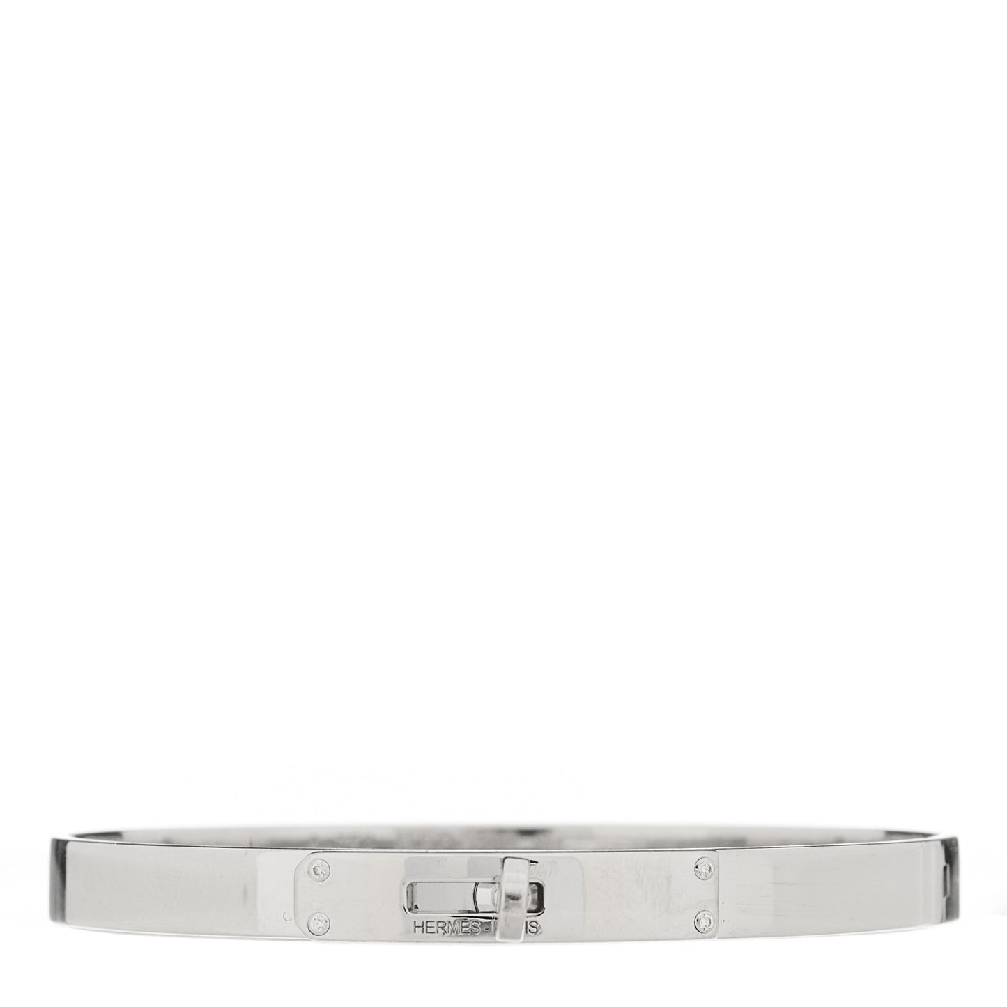 18K White Gold Diamond PM Kelly Bracelet ST