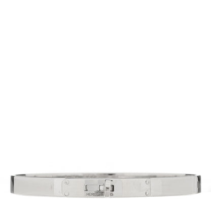 Hermes 18K White Gold Diamond PM Kelly Bracelet ST 1 of 3