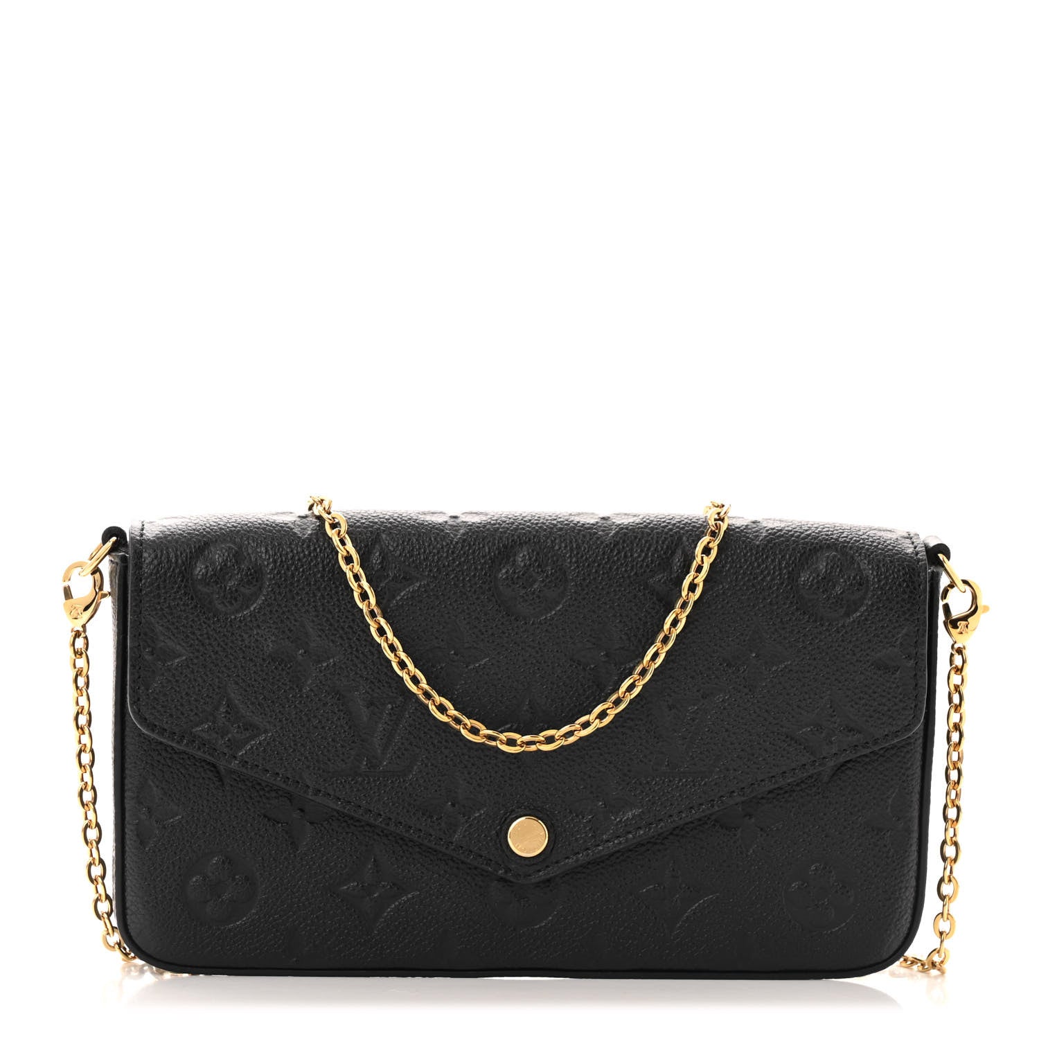 Louis Vuitton Empreinte Pochette Felicie Chain Wallet Black 1 of 13