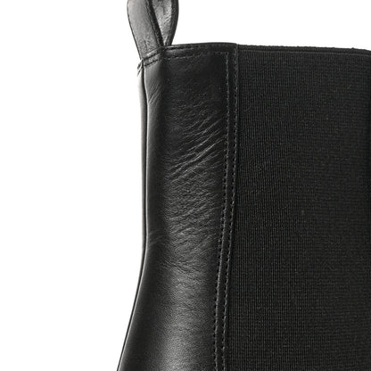 Gucci Flores Calfskin Horsebit Chain Ankle Boots 37 Black 16 of 18