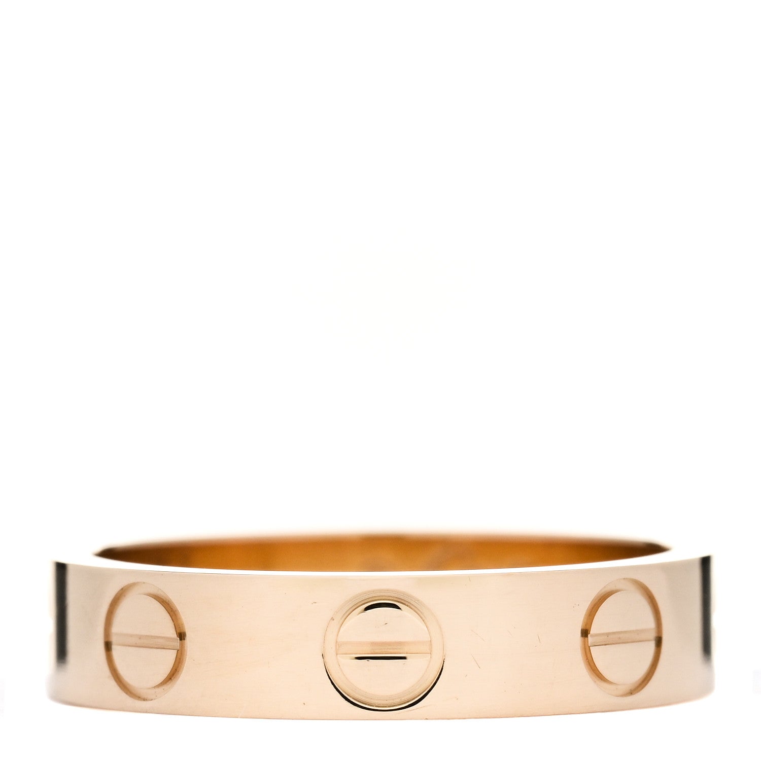 Cartier 18K Yellow Gold 3.5mm LOVE Wedding Band Ring 45 3.25 1 of 5