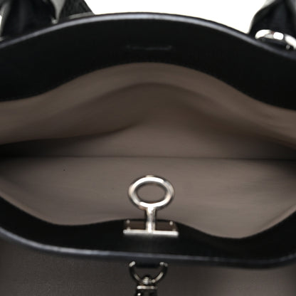Louis Vuitton Taurillon City Steamer MM Black Beige 6 of 22