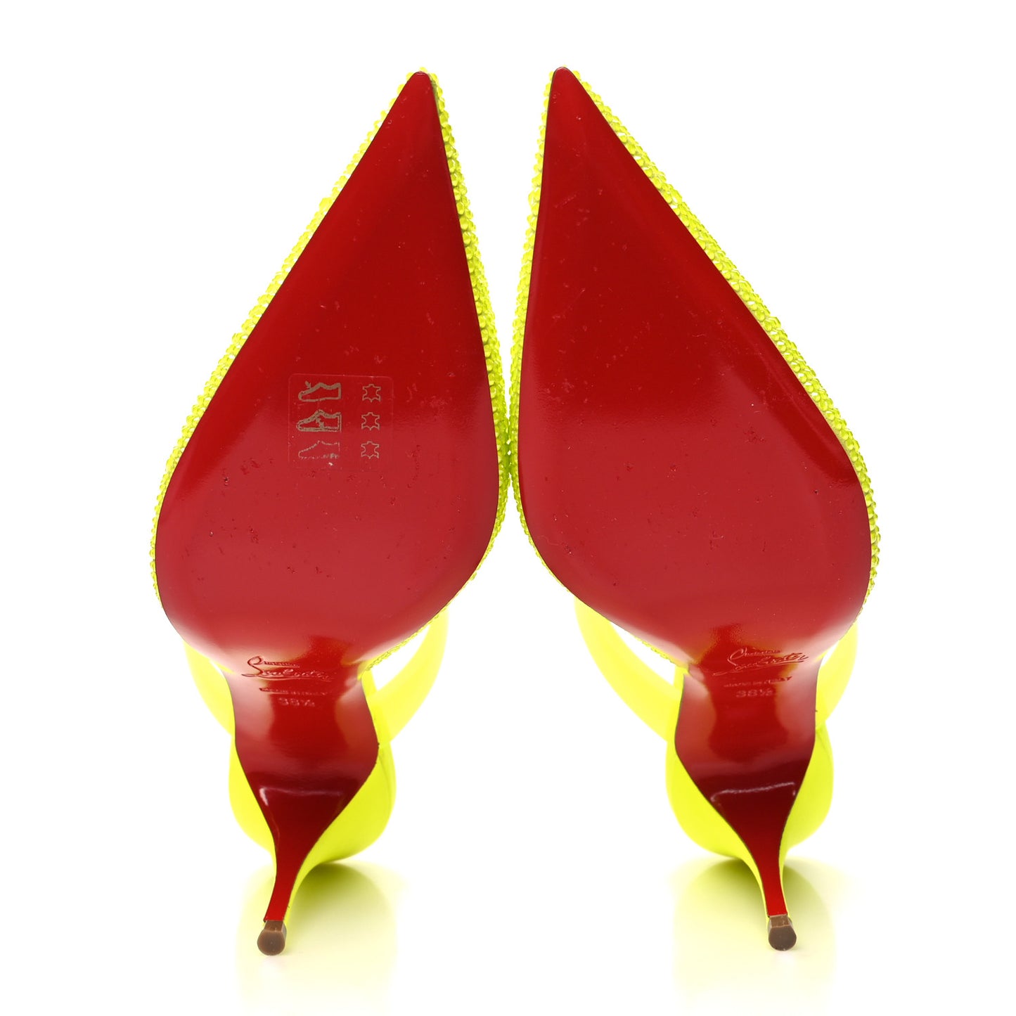Suede PVC Fluo Matt Choc PVC Strass 80 Pumps 38.5 Sulfure