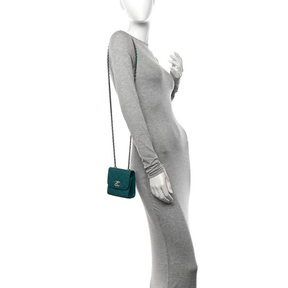 Chanel Lambskin Quilted Mini Trendy CC Clutch With Chain Green 2 of 10