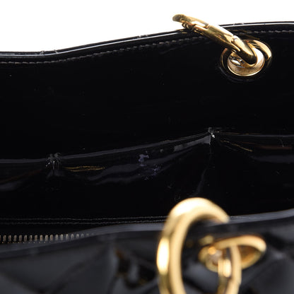 Chanel Patent Quilted Petit Timeless Tote PTT Black 9 of 13