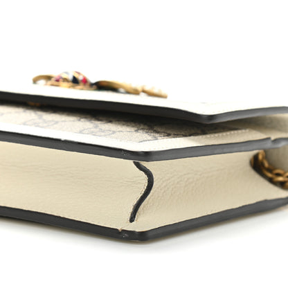 Gucci GG Supreme Monogram Web Queen Margaret Chain Wallet White 9 of 9