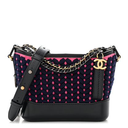 Chanel Wool Calfskin Small Gabrielle Hobo Dark Navy 1 of 13