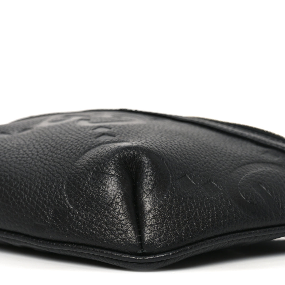 Gucci Piuma Calfskin Jumbo GG Embossed Small Belt Bag Black 10 of 10