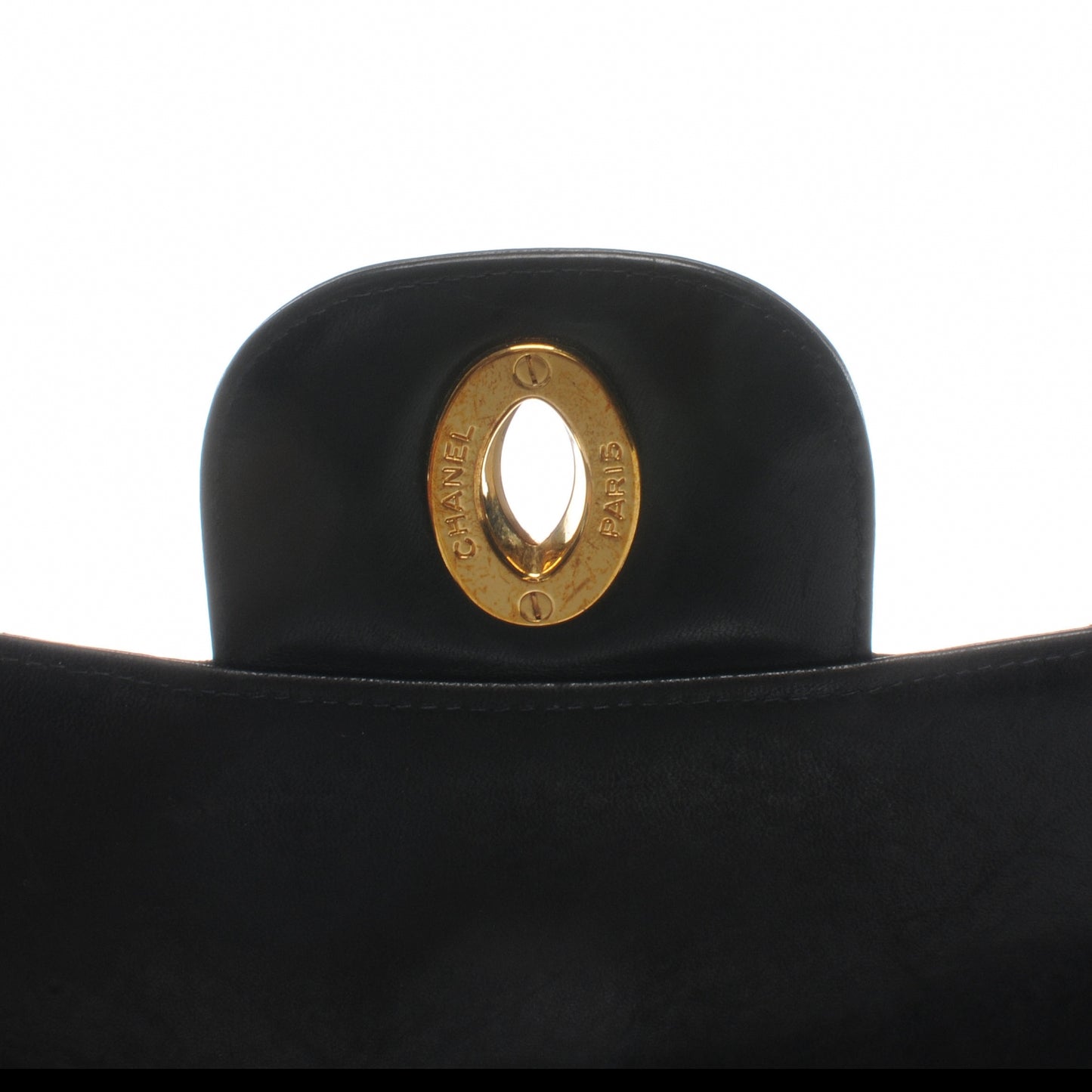 Lambskin Jumbo Flap Black