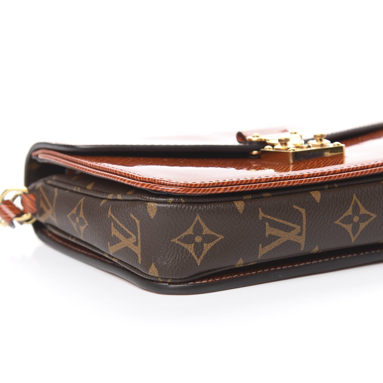 Louis Vuitton Shiny Epi Monogram Pochette Metis Mini Brown 7 of 9