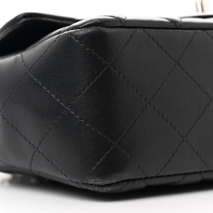 Chanel Lambskin Quilted Mini Rectangular Flap Black 9 of 11