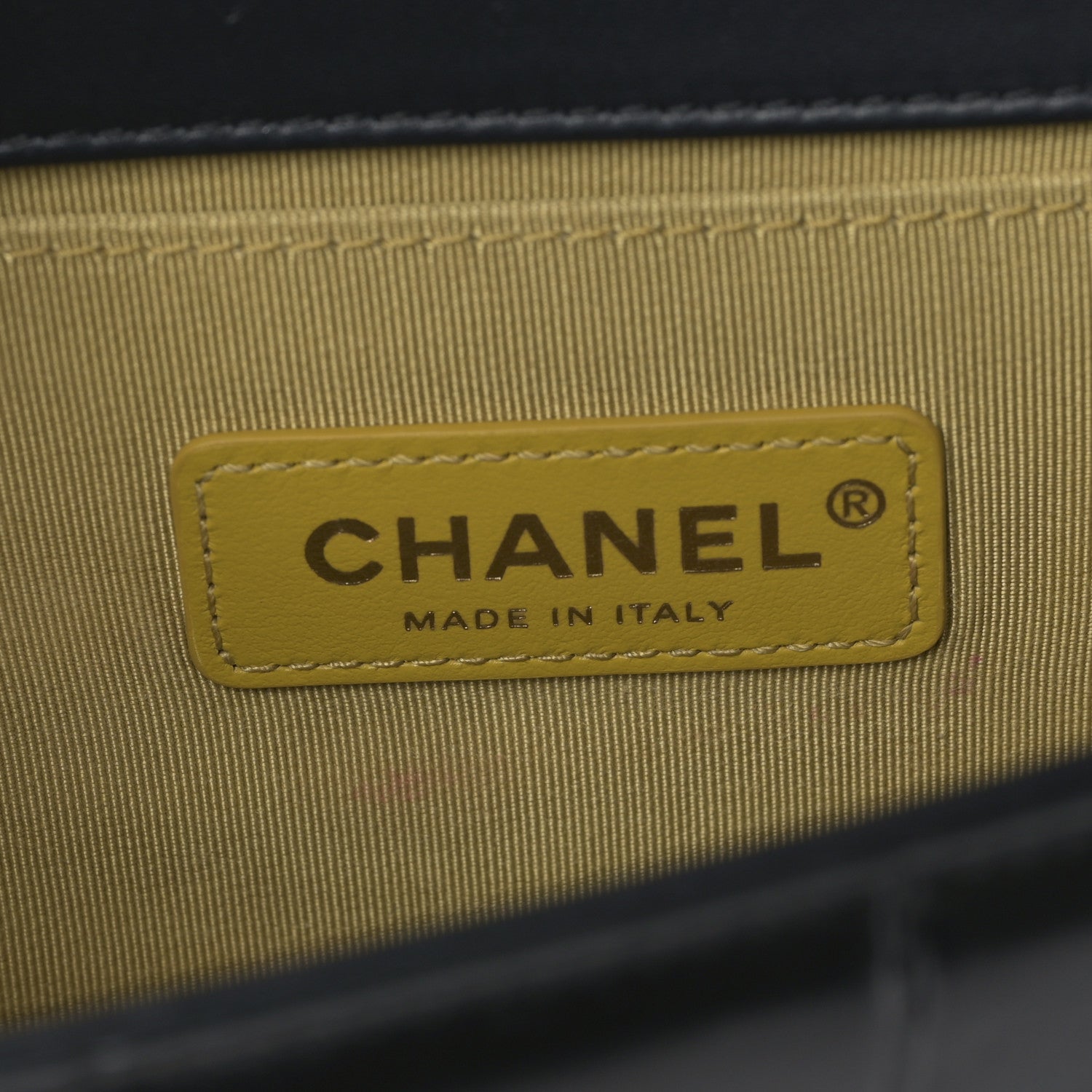 Chanel Calfskin Crocodile Embossed Graffiti Cocodile Small Boy Flap Black Gold 6 of 9