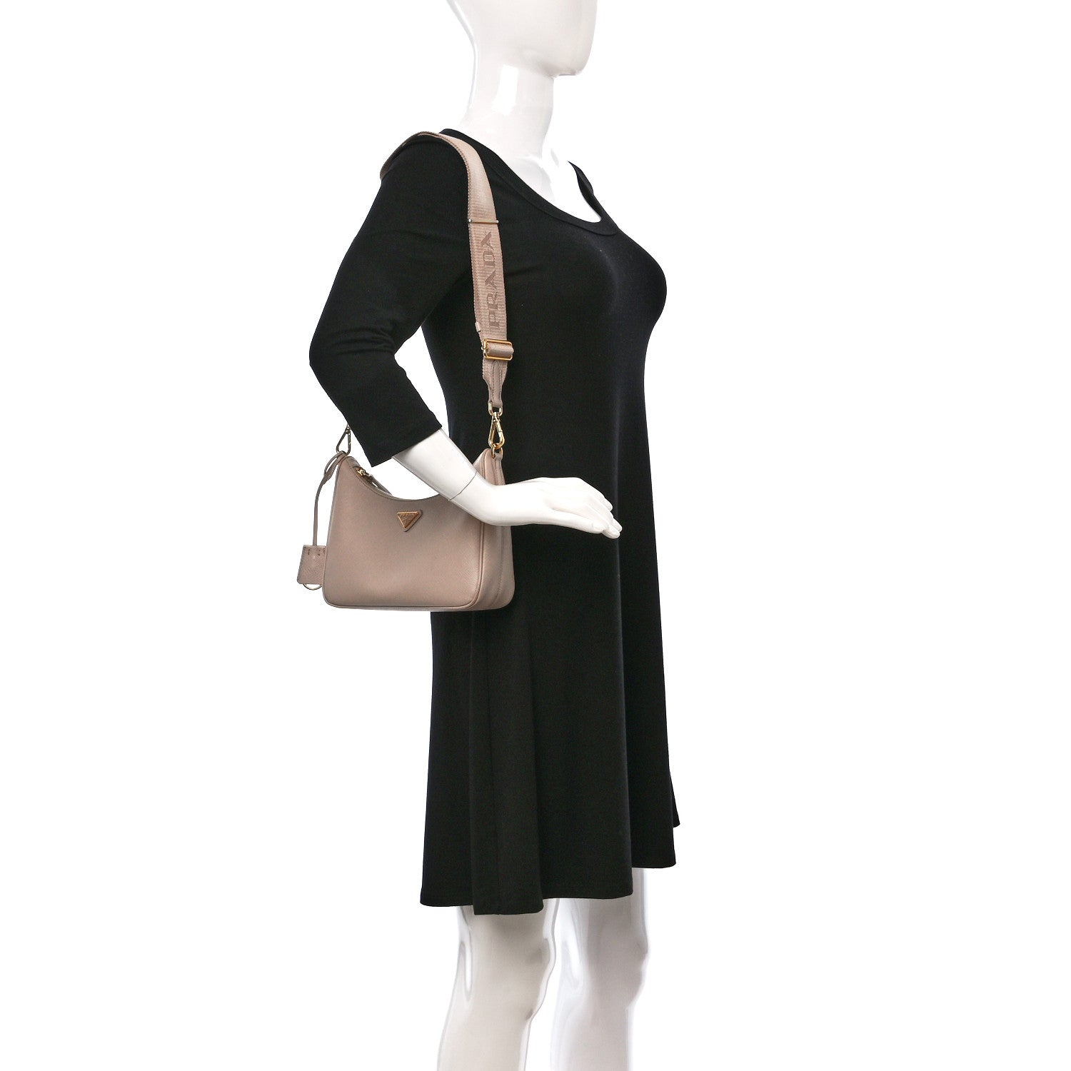 Prada Saffiano Re-Edition 2005 Shoulder Bag Ninfea 2 of 11