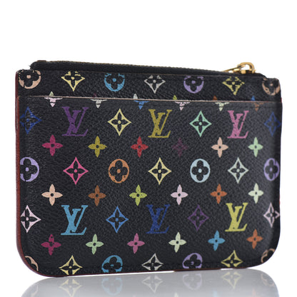 Louis Vuitton Monogram Multicolor Key Pouch Black Grenade 3 of 6
