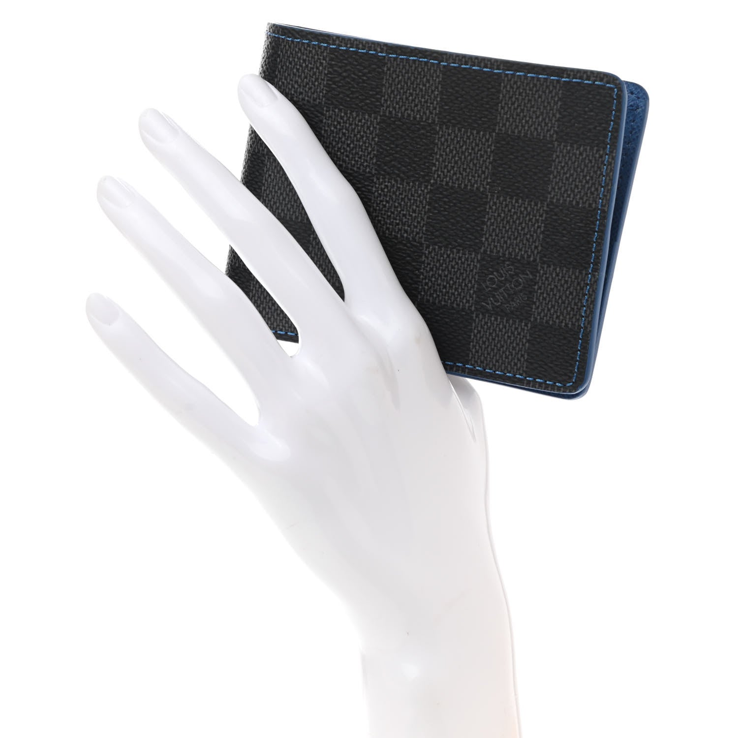Louis Vuitton Damier Graphite Slender Wallet Blue 2 of 7