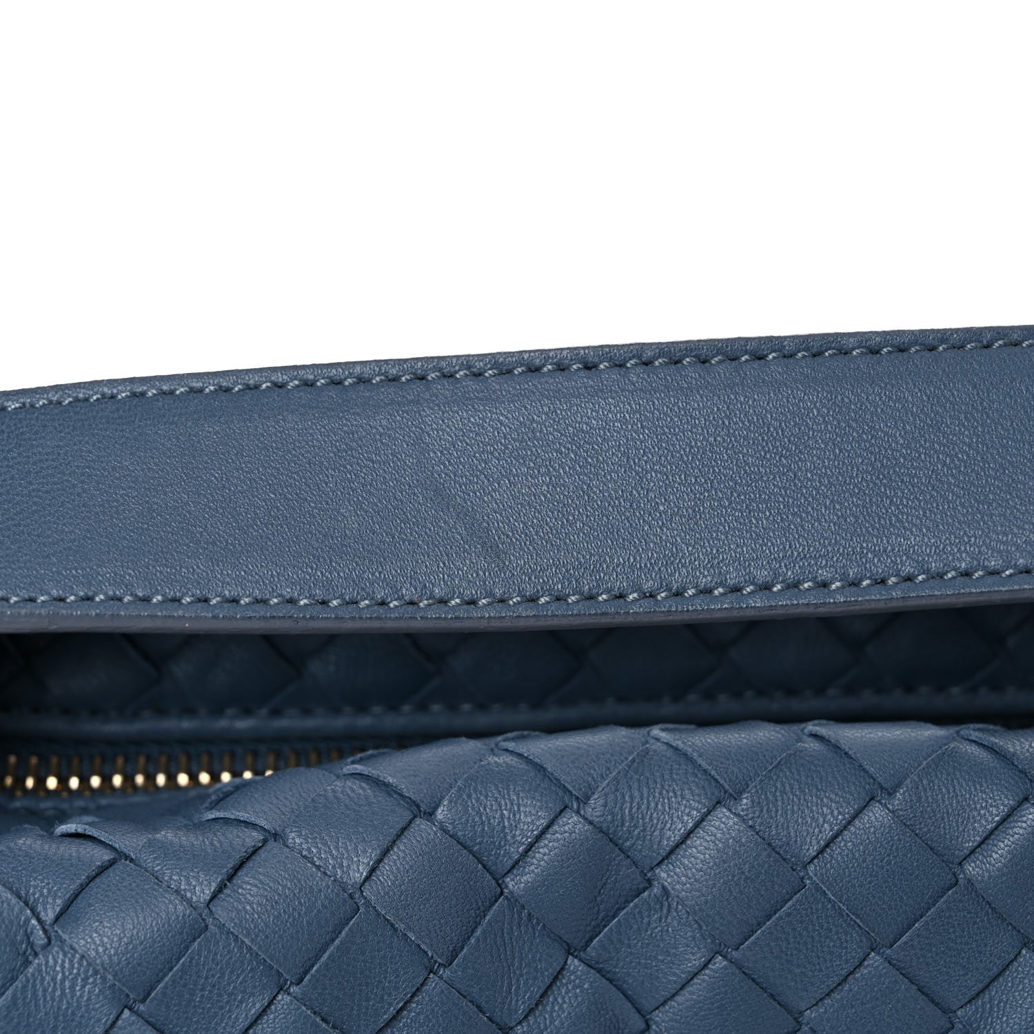 Bottega Veneta Nappa Intrecciato Large Cosmetic Case Blue 11 of 11