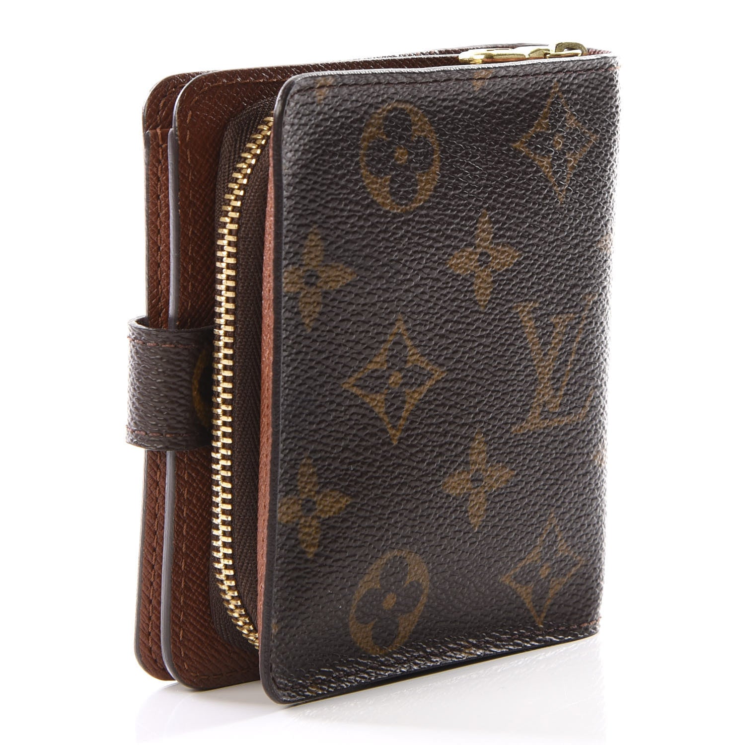 Louis Vuitton Monogram Compact Zippe Zipped Wallet 2 of 11