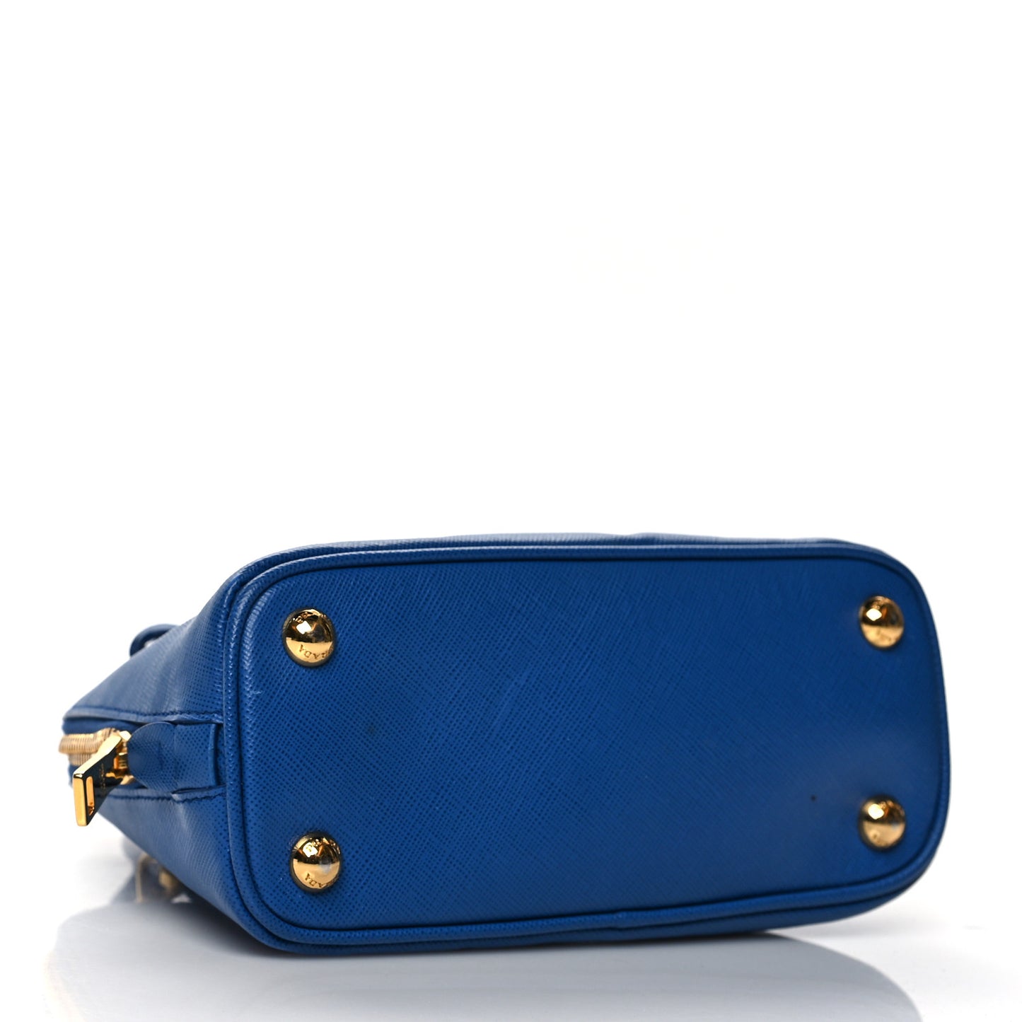Saffiano Lux Mini Promenade Tote Azzurro