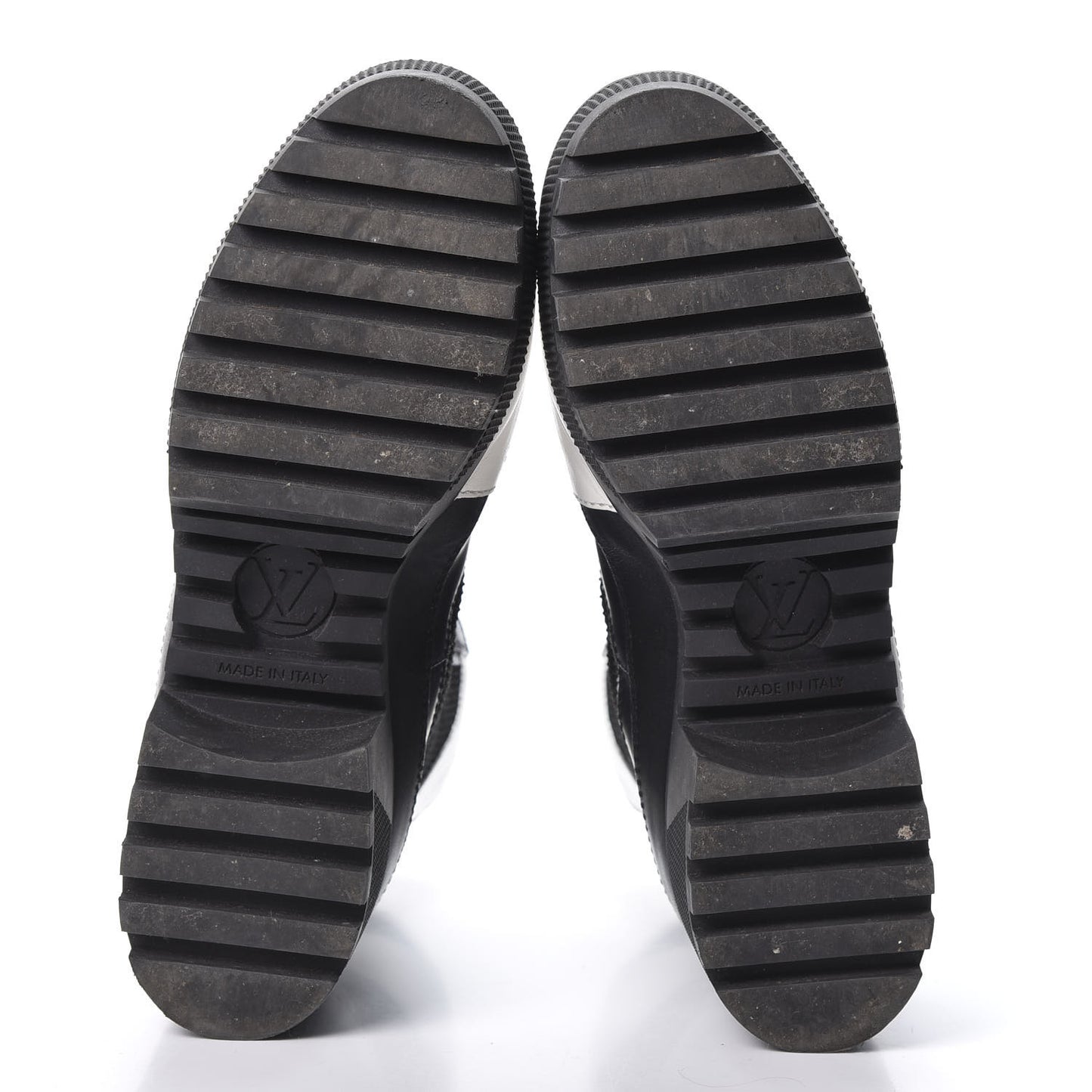 Calfskin Technical Nylon Laureate Platform Desert Boot 38 Black White