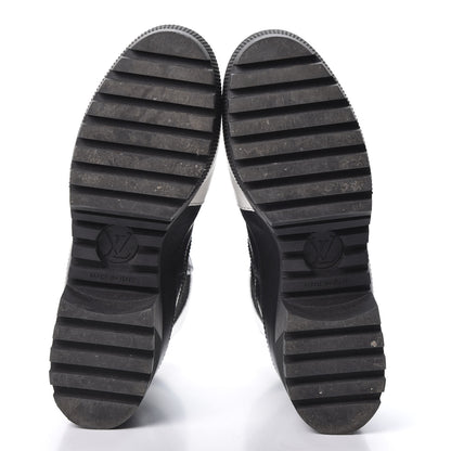 Louis Vuitton Calfskin Technical Nylon Laureate Platform Desert Boot 38 Black White 6 of 10