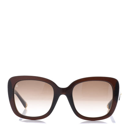Louis Vuitton Iris PM Sunglasses Z0681W Brown Speckling 2 of 8