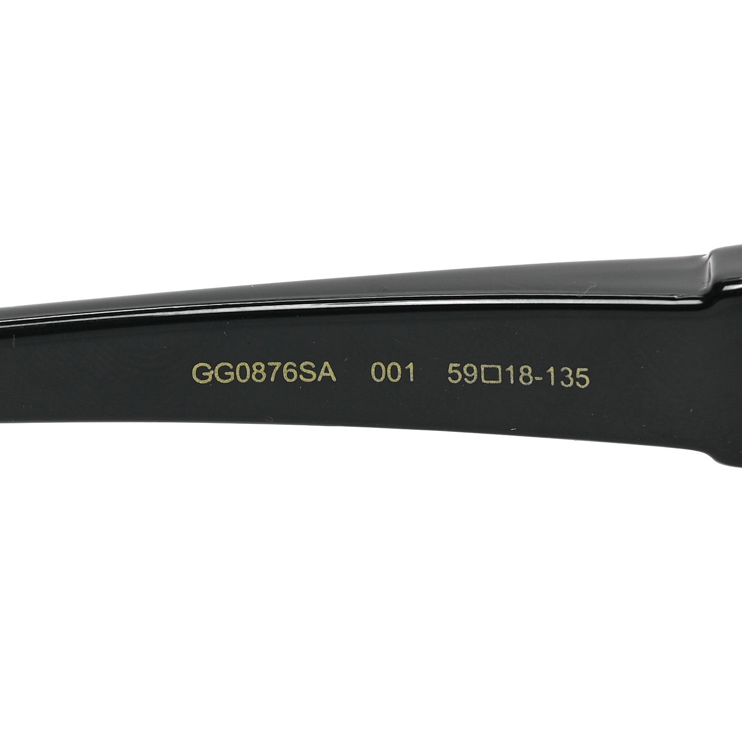 Gucci Acetate Square Frame Sunglasses GG0876S Black 6 of 6