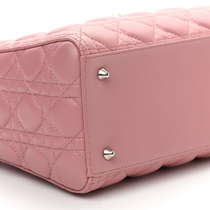 Christian Dior Lambskin Cannage Medium Lady Dior Rose Clair 8 of 10