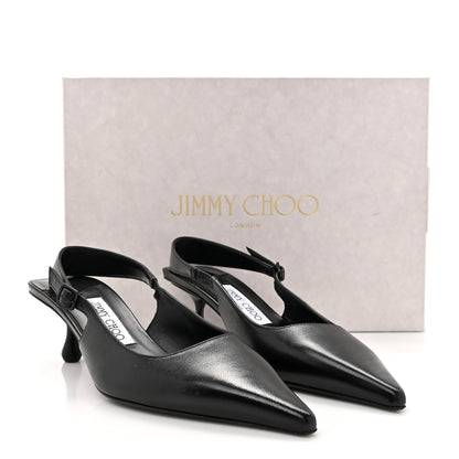 Jimmy Choo Nappa Amel 50 Slingback Pumps 36.5 Black 13 of 13