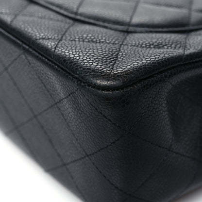 Chanel Caviar Quilted Jumbo Double Flap Black 13 of 16