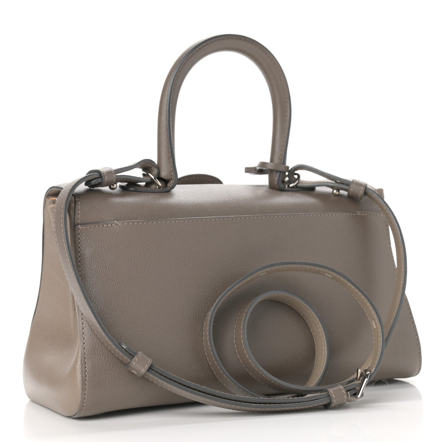 Calfskin Mini Brillant East West Satchel Tourterelle