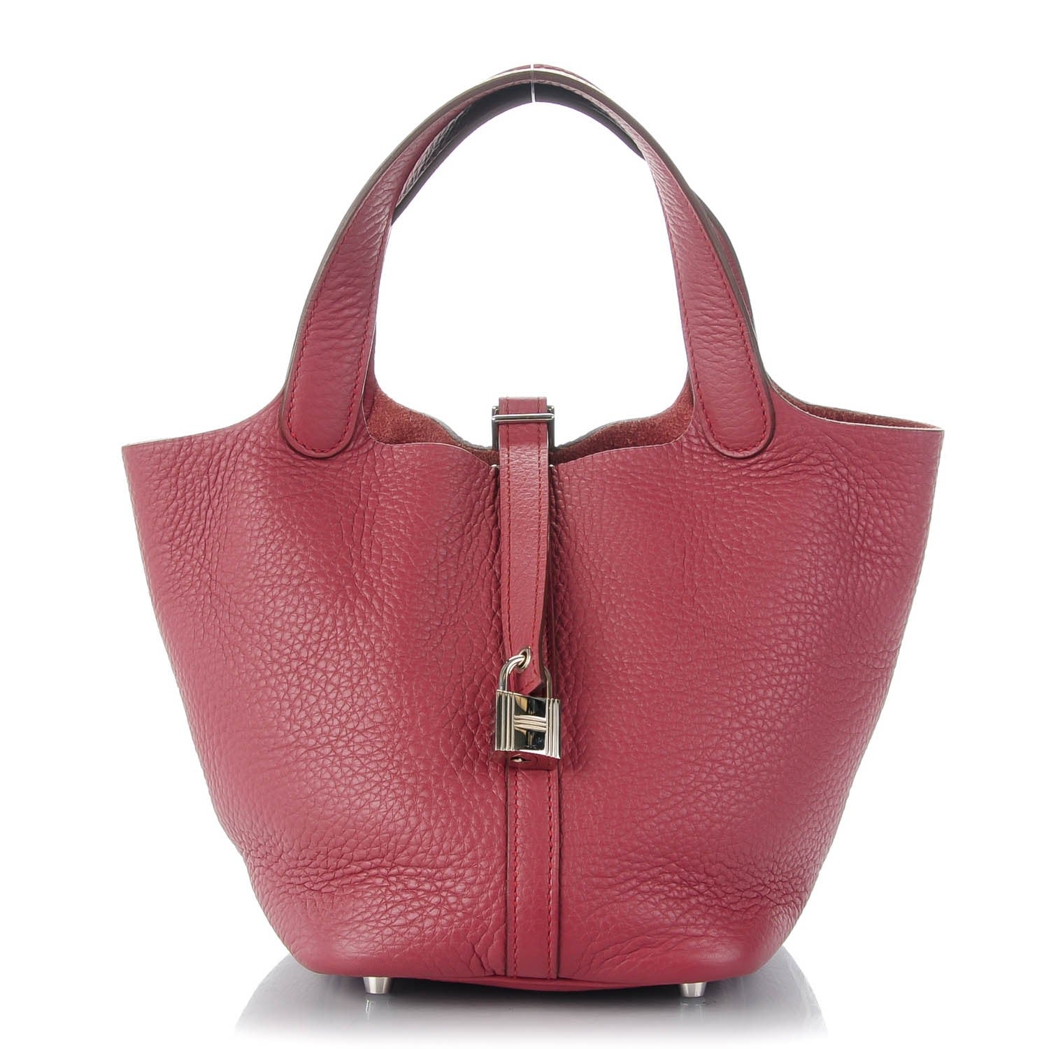 Hermes Taurillon Clemence Picotin Lock 18 PM Bois De Rose 1 of 8