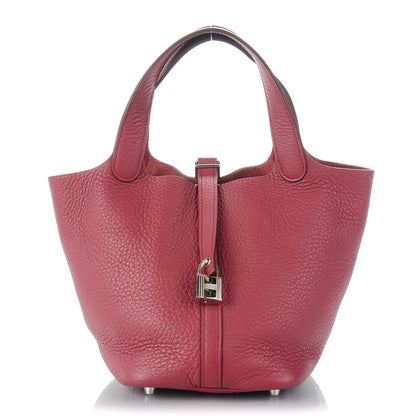 Hermes Taurillon Clemence Picotin Lock 18 PM Bois De Rose 1 of 8