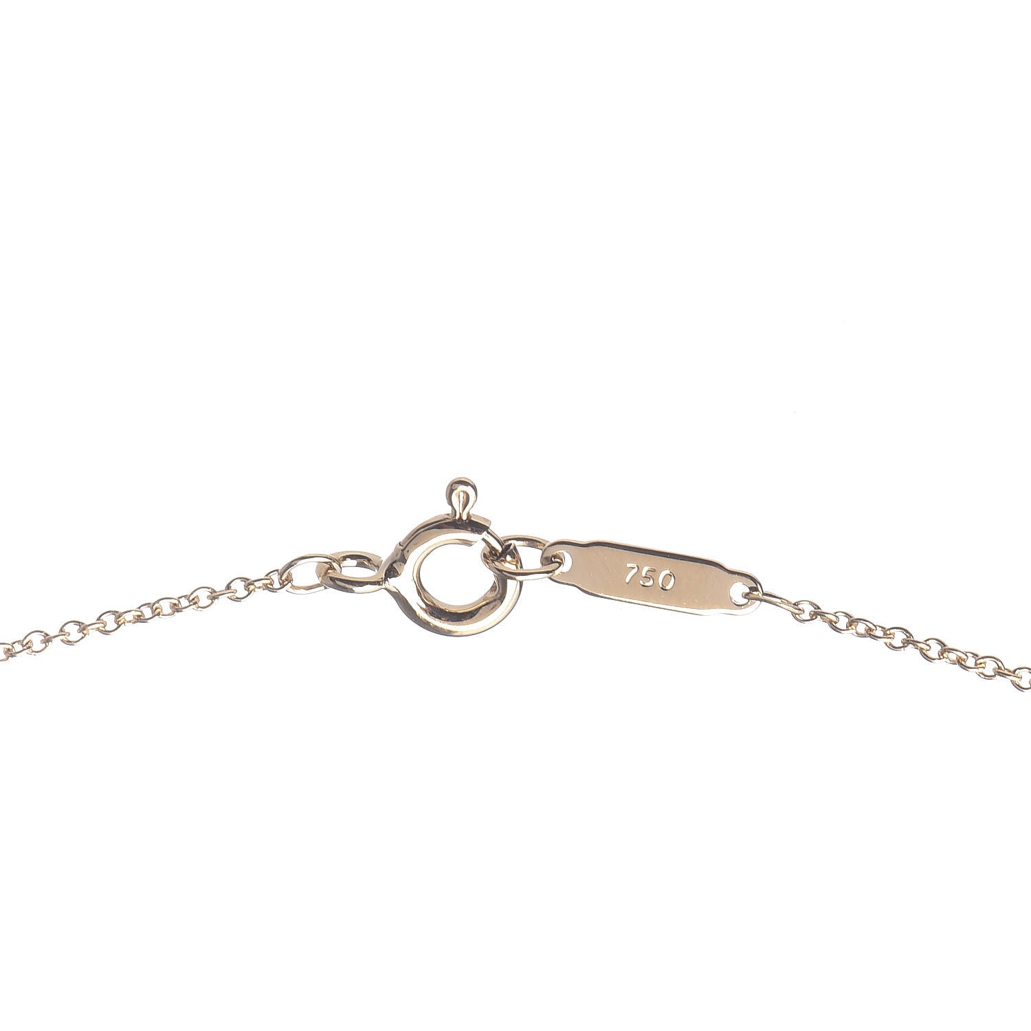Tiffany Platinum 18K Yellow Gold Diamond Schlumberger Lynn Pendant Necklace 6 of 6