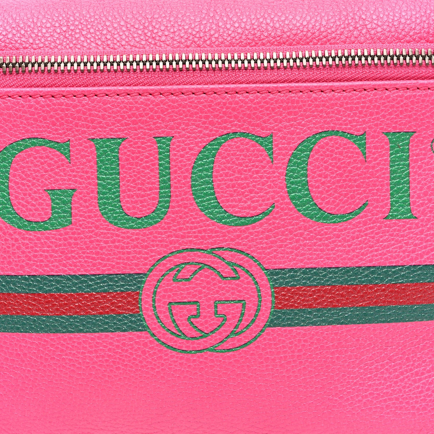 Gucci Grained Calfskin Logo Belt Bag Pink 9 of 11