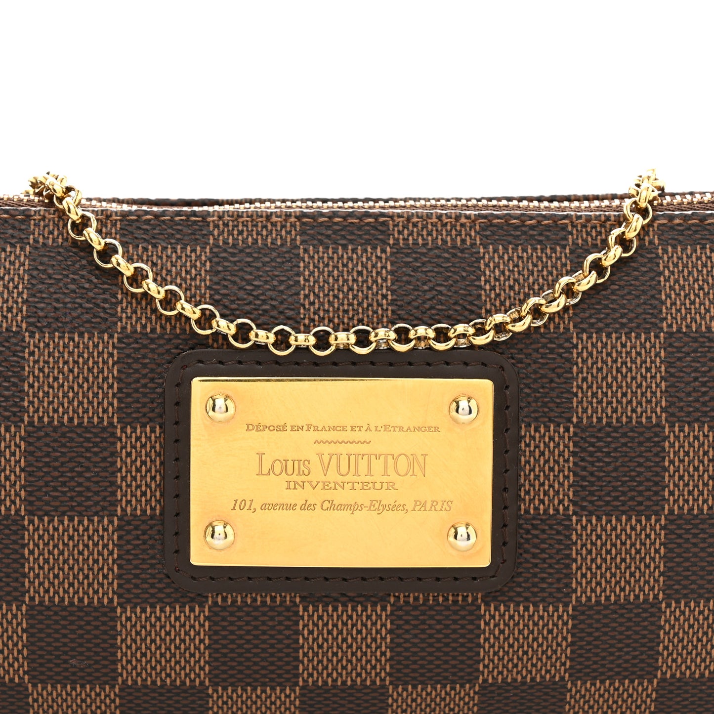 Damier Ebene Eva Clutch