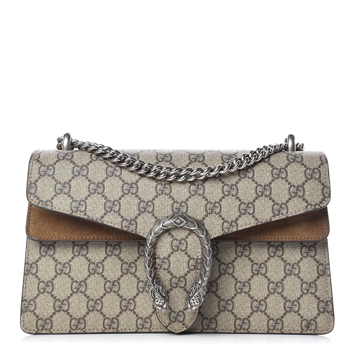 GG Supreme Monogram Small Dionysus Shoulder Bag Taupe